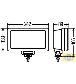 Hella Jumbo 220 chrome - 1FE 006 300-001 - Lights and Styling