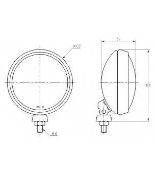 Verstraler - SIM - 3212 - 5'' - rvs/chrome - Driving