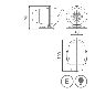 Taklampa - SIM - 3122 - 2.6" - 6.5cm - Old School - Bärnsten - 12V-24V Taklampa - SIM - 3122 - 2.6" - 6.5cm - Old School - Bärnsten - 12V-24V