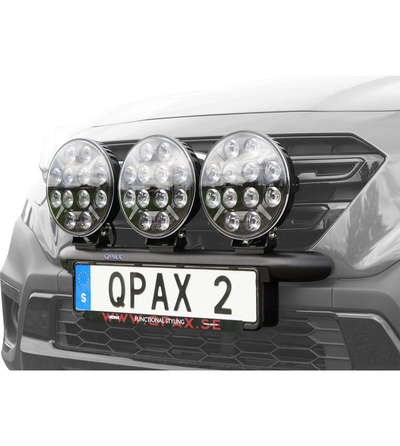 Light mounting bar - QPAX - Q-light - for 2 or 3 Lights - Black Matte Light mounting bar - QPAX - Q-light - for 2 or 3 Lights - Black Matte