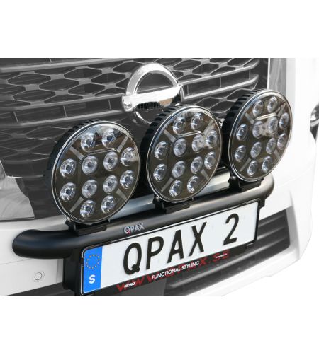 Lampenbeugel - QPAX - Q-light - voor 2 of 3 Lampen - Zwart Mat