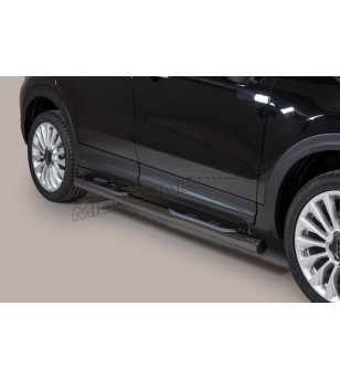 Seitenschutzbügel - Misutonida - Grand Pedana - Schwarz matt - Fiat - 500X - 2015-2018