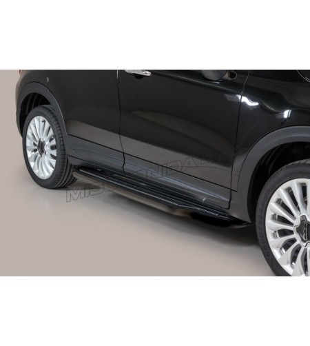 Seitenschutzbügel - Misutonida - Steps - Schwarz matt - Fiat - 500X - 2015-2018