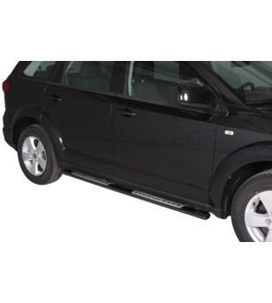Seitenschutzbügel - Misutonida - Design - Oval - Schwarz matt - Fiat - Freemont - 2011-2015
