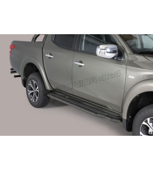 Seitenschutzbügel - Misutonida - Steps - Schwarz matt - Fiat - Fullback - Double Cab - 2016+