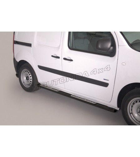Sidorör - Misutonida - Design - Oval - Svart Matt - Mercedes - Citan - 2012-2021