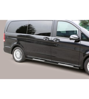Sidebars - Misutonida - Design - Oval - Black Matte - Mercedes - V Klasse - 2014-2019