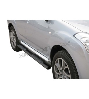 Sidebars - Misutonida - Grand Pedana - Oval - Black matte - Set - Citroën - C-Crosser - 2008-2012
