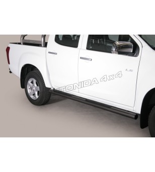 Sidebars - Misutonida - Grand Pedana - Black Matte - Isuzu - D-Max - Double Cab - 2017-2020