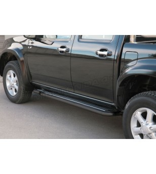Seitenschutzbügel - Misutonida - Steps - Schwarz matt - Isuzu - D-Max - 2008-2012