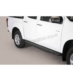 Sidebars - Misutonida - Steps - Black Matte - Isuzu - D-Max - Double Cab - 2013-2016