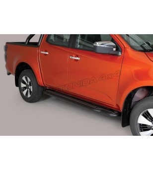 Seitenschutzbügel - Misutonida - Steps - Schwarz matt - Isuzu - D-Max - Double Cab - 2020+