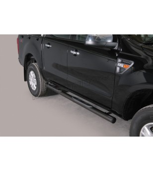 Sidebars - Misutonida - Grand Pedana - Zwart Mat - Ford - Ranger - Double Cab - 2012-2015