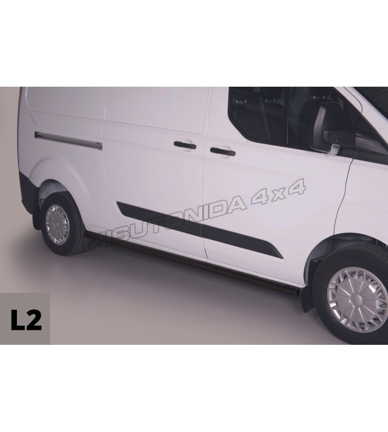 Seitenschutzbügel - Misutonida - Pedana - Schwarz matt - Satz - Ford - Transit Custom - L2 - 2013-2017 Seitenschutzbügel - Misutonida - Pedana - Schwarz matt - Satz - Ford - Transit Custom - L2 - 2013-2017