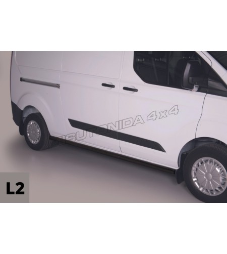 Sidorör - Misutonida - Pedana - Svart Matt - Ford - Transit Custom - L2 - 2013-2017