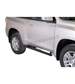 Seitenschutzbügel - Misutonida - Grand Pedana - Oval - Schwarz matt - Toyota - Landcruiser 150 - 3 Türen - 2009-2013