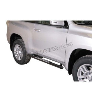 Seitenschutzbügel - Misutonida - Design - Oval - Schwarz matt - Toyota - Landcruiser 150 - 3 Türen - 2009-2013