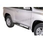 Sidebars - Misutonida - Design - Oval - Zwart mat - Set - Toyota - Landcruiser 150 - 3 deurs - 2009-2013