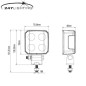 Werklamp - 247 Lighting - 3" - 7.6cm - 10 flitspatronen - Work / Scene Werklamp - 247 Lighting - 3" - 7.6cm - 10 flitspatronen - Work / Scene