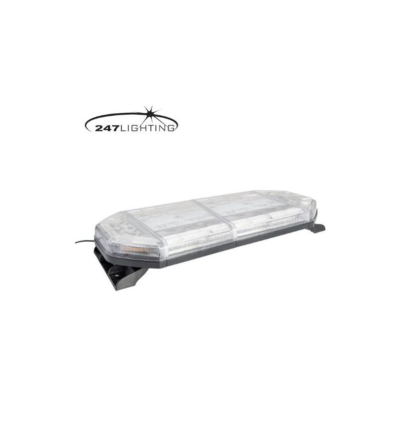 Blitzlicht-Balken - 247 Lighting - Eclipse II - Full LED - 70cm - inklusive Standbügel - 10 Blitzmuster - Amber - R65 - 12V-24V Blitzlicht-Balken - 247 Lighting - Eclipse II - Full LED - 70cm - inklusive Standbügel - 10 Blitzmuster - Amber - R65 - 12V-24V