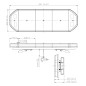 Flitsbalk - 247 Lighting - Eclipse II - Full LED - 36.3" - 92.2cm - Helder - inclusief voeten - 10 flitspatronen - Amber - R65-2 - 12V-24V