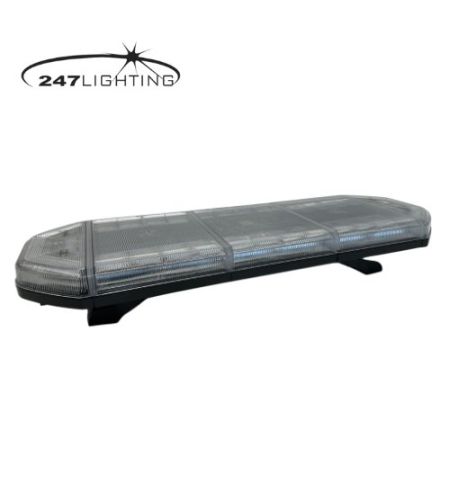Warning light bar - 247 Lighting - Eclipse II - Full LED - 115cm - standing legs included - 10 Flash patterns - Amber - R65 - 12