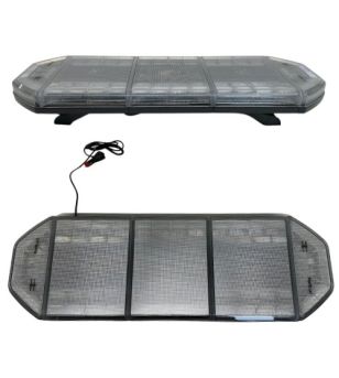 Flitsbalk - 247 Lighting - Eclipse II - Full LED - 115cm - inclusief voeten - 10 Flitspatronen - Amber - R65 - 12V-24V
