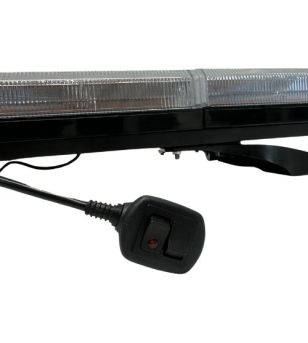 Blixtljusramp - 247 Lighting - Eclipse II - Full LED - 115cm - inklusive fäste - 10 Blixtmönster - Bärnsten - R65 - 12V-24V - 