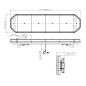 Flitsbalk - 247 Lighting - Eclipse II - Full LED - 45.3" - 115cm - Helder - inclusief voeten - 10 flitspatronen - Amber - R65-2 - 12V-24V Flitsbalk - 247 Lighting - Eclipse II - Full LED - 45.3" - 115cm - Helder - inclusief voeten - 10 flitspatronen - Amber - R65-2 - 12V-24V