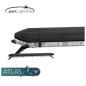 Blitzlicht-Balken - 247 Lighting - Atlas - Full LED - 25.1" - 63.7cm - Klar - inklusive Standbügel - 11 Blitzmuster - Amber - R65 - 12V-30V 