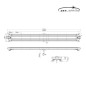 Warning light bar - 247 Lighting - Atlas - Full LED - 50.1" - 127.3cm - Clear - standing legs included - 11 flash patterns - Amber - R65 - 12V-30V Warning light bar - 247 Lighting - Atlas - Full LED - 50.1" - 127.3cm - Clear - standing legs included - 11 flash patterns - Amber - R65 - 12V-30V