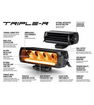 LED Light bar - Lazer - Triple-R 750 - 9'' - multiple flash patterns - Wide