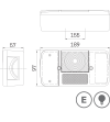 Bakljus - SIM - 3127 - 19cm - Multifunction - 12V-24V