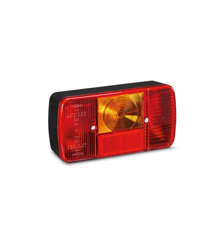 Achterlicht - SIM - 3127 - Mistlamp - 7.4" - 18.9cm - Achter - Rem - Richting - Achteruit - Mist - 12V-24V