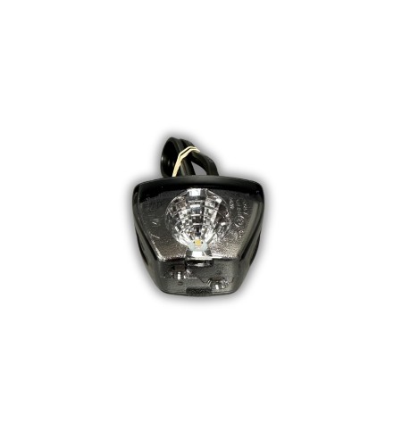 Gummiarm - SIM - 3199 - Links/Rechts - Krom - 2.4" - 6cm - LED - Smoke - Vit/Bärnsten/Röd - 12V-24V -
