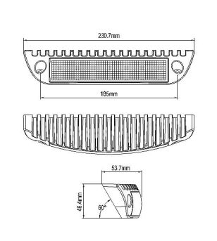Werklamp - 247 Lighting - 9'' - wit - Downlighter - Work / Scene