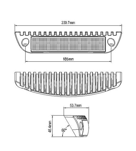 Work light - 247 Lighting - 9.1" - 23cm - White - Downlighter - Work / Scene