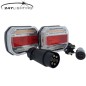 Achterlicht - 247 Lighting - Draadloos en Magnetisch - 4.6" - 11.8cm - Helder - LED - Achter - Rem - Richting - Nummerplaat - 12V-30V - Set