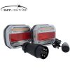 Tail light - 247 Lighting - Wireless and Magnetic - 12cm - LED - Multifunction - 12V-30V - Set