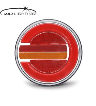 Achterlicht - 247 Lighting - Links - 14cm - LED - Dynamisch knipperlicht - Multifunction - 12V-30V