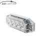 Blixtljus - 247 Lighting - 8-Led - 3.9" - 9.8cm - Klar - 11 blixtmönster - Bärnsten - R65-2 - 12V-24V -
