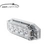 Blixtljus - 247 Lighting - 8-Led - 10cm - 11 Blixtmönster - Bärnsten - R65 - 12V-24V -