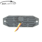 Blixtljus - 247 Lighting - 8-Led - 3.9" - 9.8cm - Klar - 11 blixtmönster - Bärnsten - R65-2 - 12V-24V -
