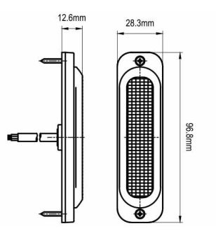 Blixtljus - 247 Lighting - 4-Led - 10cm - 19 Blixtmönster - Bärnsten - 12V-30V -