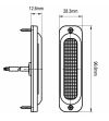 Warning light - 247 Lighting - 4-Led - 10cm - 19 Flash patterns - Amber - 12V-30V