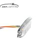 Blixtljus - 247 Lighting - Slimline 3-Led - 8cm - 18 Blixtmönster - Bärnsten - R65 - 12V-24V -