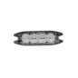 Warning light - 247 Lighting - Slimline 4-Led - 3.9" - 9.9cm - Clear - 18 flash patterns - Amber - R65 - 12V-24V Warning light - 247 Lighting - Slimline 4-Led - 3.9" - 9.9cm - Clear - 18 flash patterns - Amber - R65 - 12V-24V