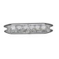Warning light - 247 Lighting - Slimline 6-Led - 5.2" - 13.1cm - Clear - 18 flash patterns - Amber - R65 - 12V-24V Warning light - 247 Lighting - Slimline 6-Led - 5.2" - 13.1cm - Clear - 18 flash patterns - Amber - R65 - 12V-24V
