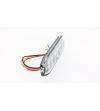 Warning light - 247 Lighting - Slimline 6-Led - 13cm - 18 Flash patterns - Amber - R65 - 12V-24V