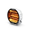 Extraljus - Lazer - Sentinel 9 - Highline - 9'' - vit - Gen2 - Positionsljus Vit/Bärnsten - 2 Blixtmönster - Driving -